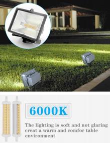img 2 attached to 2Pack R7S LED Bulb 118Mm Dimmable 10W 1100LM J Type 180 Degree Double Ended Flood Light Daylight White 6000K Equivalent 80W Halogen AC100-230V For Landscape Lights