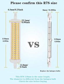 img 3 attached to 2Pack R7S LED Bulb 118Mm Dimmable 10W 1100LM J Type 180 Degree Double Ended Flood Light Daylight White 6000K Equivalent 80W Halogen AC100-230V For Landscape Lights