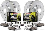 🔥 enhanced performance brake kit: power stop k108-26 front and rear z26 carbon fiber brake pads with drilled & slotted brake rotors логотип