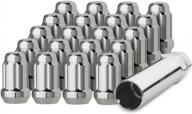 dpaccessories 20 chrome 1/2-20 closed end spline tuner lug nuts for aftermarket wheels lcs3a2hc2ch04020 logo
