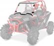 ventilated full windshield for polaris rzr xp models - clear pmma material, scratch-resistant hard coating - compatible with 2019-2022 rzr xp 1000, rzr turbo and more logo
