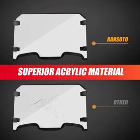 img 2 attached to Ventilated Full Windshield For Polaris RZR XP Models - Clear PMMA Material, Scratch-Resistant Hard Coating - Compatible With 2019-2022 RZR XP 1000, RZR Turbo And More