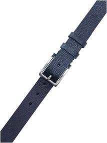 img 2 attached to Men's belt made of genuine leather 35NAR2/M. Black (125 cm)