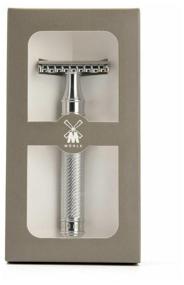 img 2 attached to 🪒 MUHLE Traditional Chrome T-Razor: Open Comb, Silver, Replaceable Blades - Ultimate Shaving Experience, 1pc