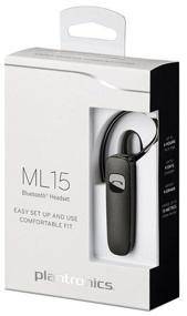 img 1 attached to 🎧 Plantronics ML15 Black Bluetooth Headset: Wireless Convenience for Seamless Communication