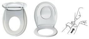 img 4 attached to Toilet seat for adults and children - Family (2in1). Toilet seat cover. Child seat on the toilet