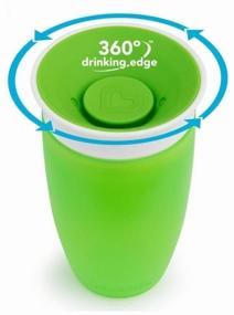 img 4 attached to Drinker with lid Munchkin Miracle 360°, 296 ml green