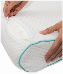 img 1 attached to Orthopedic pillow Ambesonne with bolsters and memory effect Memory Foam plortor_18_60x40