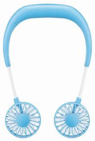 img 1 attached to 💙 Rechargeable Neck-Mounted Mini Fan (Blue)