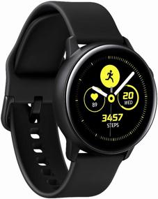 img 3 attached to 🖤 Black Satin Samsung Galaxy Watch Active with Wi-Fi and NFC - Smartwatch