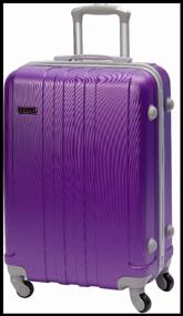 img 4 attached to 🧳 Tevin L Purple Suitcase