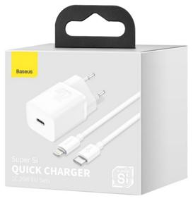 img 2 attached to Baseus Super Si wall charger Type-C - Lightning cable, 20 W, white