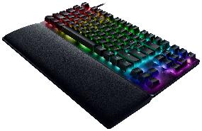 img 3 attached to Razer Huntsman V2 Tenkeyless Clicky Optical Switch Purple Gaming Keyboard - Black (Russian Layout)
