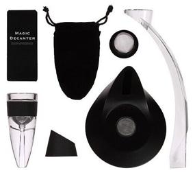 img 4 attached to Wine aerator Magic Decanter Delux Aerator Set, black