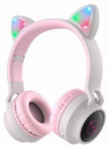 img 2 attached to 🐱 Hoco W27 Cat Ear Wireless Headphones in Grey: Immerse in Wireless Musical Bliss