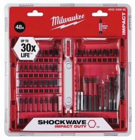 img 3 attached to Milwaukee 4932430906 bit and drill set, 48 pcs, red