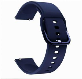 img 1 attached to Silicone strap 20 mm for Samsung Galaxy Watch 42 mm, blue