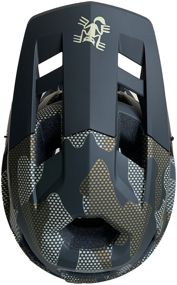 img 2 attached to Bicycle helmet full face (size M 56-58cm, color black camouflage)