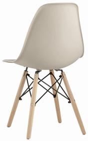img 4 attached to Chair STOOL GROUP Style DSW, solid wood/metal, color: beige