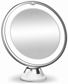 img 1 attached to 💄 Enhance Your Beauty Routine with the CleverCare Makeup Mirror: Backlit 8" 5X for Flawless Application
