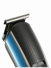 img 3 attached to Professional Machine, Razor, Trimmer, V-172 /5 in 1/Battery/9 Trimmer, Nose Trimmer, Razor/Stand/Color: Black and Blue