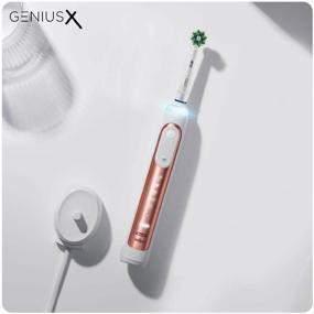 img 1 attached to Электрическая зубная щетка Oral-B Genius X, rose gold