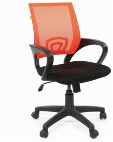 img 1 attached to Computer chair Chairman 696 office, upholstery: textile, color: black/orange
