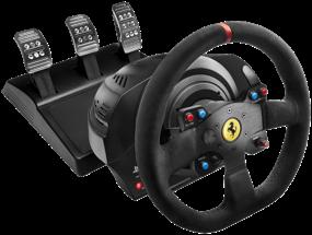 img 2 attached to Enhance Your Gaming Experience with Thrustmaster T300 Ferrari Integral Racing Wheel Alcantara Edition Black
