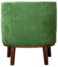 img 1 attached to Кресло R-Home Шафран, 66 x 62 см, обивка: текстиль., цвет: орех/зеленый