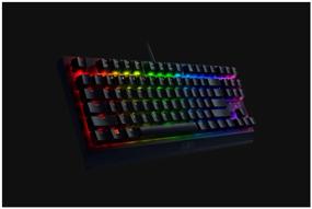 img 1 attached to 🎮 Razer BlackWidow V3 Tenkeyless Gaming Keyboard - Razer Green / Clicky, Black (Russian Layout)