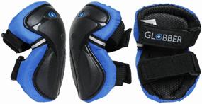 img 3 attached to Protection kit, wrist protection, knee protection, elbow protection GLOBBER Junior Protective set, river. 2XS blue