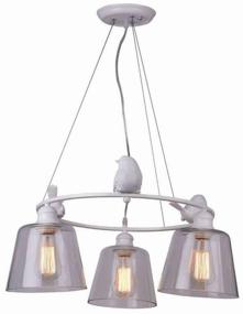 img 3 attached to Chandelier Arte Lamp Passero A4289LM-3WH, E27, 120 W, number of lamps: 3 pcs., armature color: white, shade color: colorless