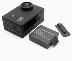 img 1 attached to SportSam HD 1080P Action Camera: Capture Adventure in Stunning 1920x1080 Resolution, 900 mA h Battery, Black