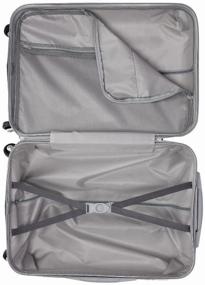 img 2 attached to TEVIN suitcase, polycarbonate, support legs on the side wall, 37 l, size S, Italy