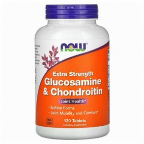 img 2 attached to Препарат для укрепления связок и суставов NOW Extra Strength Glucosamine & Chondroitin, 120 шт., 120 шт.