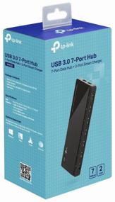 img 2 attached to 💻 TP-LINK UH720 USB Hub: 7 Connectors, Sleek Black Design