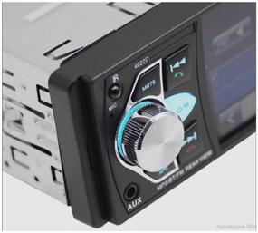 img 4 attached to 📻 Podofo-P4032 Stereo: High-Tech Bluetooth, USB, AUX, SD Player with Camera and Screen