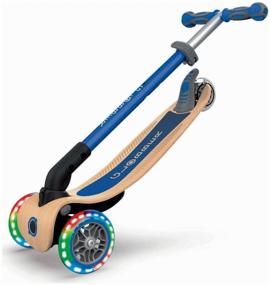 img 4 attached to Children's 3-wheel scooter GLOBBER Primo Foldable Wood Lights, blue