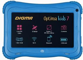 img 3 attached to Tablet DIGMA Optima Kids 7 (2019), 1 GB/16 GB, Wi-Fi, blue