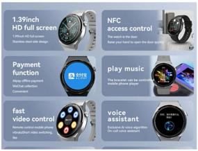 img 2 attached to X5 Pro NFC Smartwatch with Bluetooth support Gray