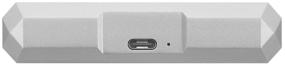 img 4 attached to 💽 Portable 5TB External HDD Lacie Mobile Drive STHG with USB 3.0 and Thunderbolt 3 Connectivity in Moon Silver