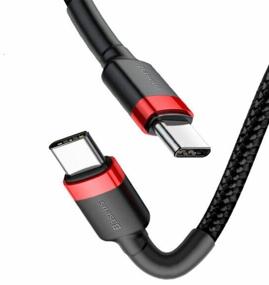 img 4 attached to Cable Baseus Cafule PD USB Type-C - USB Type-C, 2 m, black/red
