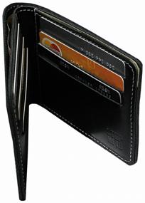 img 4 attached to Men's leather wallet MK-S black Apache RFID