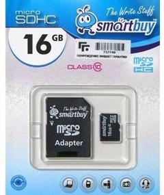 img 3 attached to Memory card SmartBuy microSDHC 16 GB Class 10, R/W 30/15 MB/s, adapter to SD