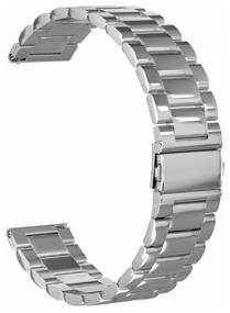 img 1 attached to GSMIN Steel Strap Classic Collection for Samsung Gear Sport/S2 Classic/Galaxy Watch (42 mm)/ Watch Active, silver