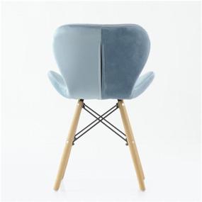 img 1 attached to Chair STOOL MARKET Barneo N-42 Perfecto velor grey-blue VL HLR-17
