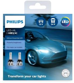 img 4 attached to Car LED lamp Philips Ultinon Essential LED 11005UE2X2 HB3/4 12V/24V 24W P20d/P22d 6500K 2 pcs.