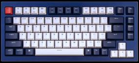 img 1 attached to QMK Keychron Q1 Wireless Mechanical Keyboard, 84 Keys, Aluminum Case, RGB Backlight, Gateron G Phantom Red Switch, Blue