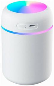 img 3 attached to Goodly Humidifier H2O: Portable LED Air Humidifier, 300 ml, White - The Perfect Solution for Clean, Moisturized Air