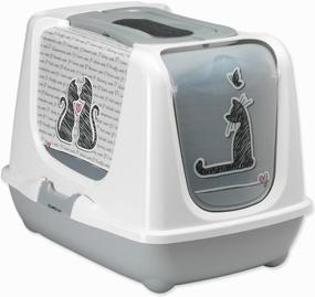 img 3 attached to Toilet house for cats Moderna Trendy Cat Cats In Love 50x37.5x39.5 cm white-grey